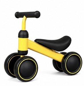Vélo d'équilibre pour bébé sans pédales, 4 roues, anti-retournement, cadre en acier haute teneur en carbone, 6-<span class=keywords><strong>12</strong></span> <span class=keywords><strong>mois</strong></span> - Product Image 1