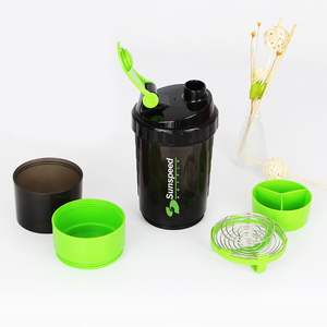 Toptan 500ml BPA ücretsiz çok fonksiyonlu vücut geliştirme <span class=keywords><strong>Protein</strong></span> Shaker su şişesi (3in1) metal mikser su şişeleri spor salonu 2-3days - Product Image 6