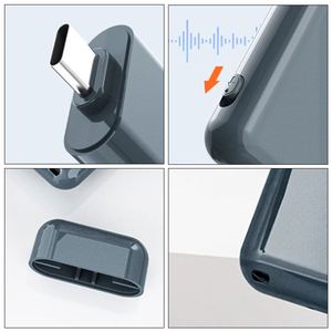Grabadora de voz con carga de respaldo, ligera, portátil, con batería de larga duración, para oficina - Product Image 5