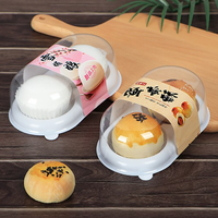 Boîte à gâteau et pâtisserie transparente YuXuan personnalisée en 2 parties avec couvercle transparent en plastique PET, matériaux recyclés, impression UV alimentaire, épaisseur 0,3 mm