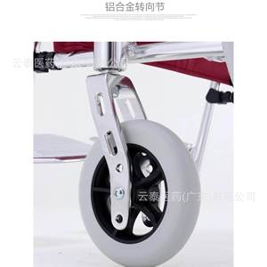 Fauteuil roulant manuel Fs863la en alliage d'aluminium, pliable, léger, petit, aide à la mobilité pour les personnes âgées et les personnes handicapées - Product Image 3