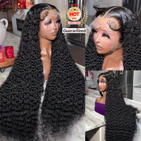 250 densidad cutícula alineado pelo HD encaje frente PELUCAS CABELLO humano 13x4 transparente encaje frontal pelucas glueless indio rizado peluca