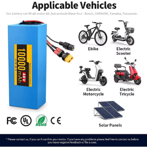 Batterie lithium-ion 48V 10AH 512WH Batterie LiFePo4 Peut être utilisée dans les vélos électriques et les tricycles - Product Image 2