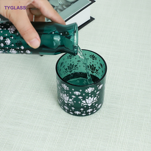 Artigianato <span class=keywords><strong>in</strong></span> <span class=keywords><strong>vetro</strong></span> colorato personalizzato per la casa ciotola di rifornimento d'<span class=keywords><strong>acqua</strong></span> <span class=keywords><strong>in</strong></span> <span class=keywords><strong>vetro</strong></span> con tazza di Buddha per l'adorazione dell'altare e della sala - Product Image 3