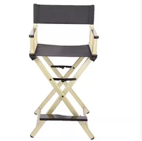 Chaise pliante professionnelle en alliage d'aluminium Oxford pour la plage, moderne et décontractée, pour réalisateur, maquilleur, usage extérieur, avec dossier croisé et pieds sabre pliables