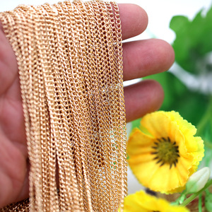 Chaîne en fer extra fine, chaîne torsadée, chaîne fine, chaîne d'extension à maillons cryptés, vente en gros, origine Yiwu, bijoux DIY - Product Image 1
