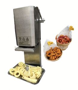 Nouvelle machine électrique à frites pour les <span class=keywords><strong>snack</strong></span>-bars, trancheuse automatique de citrons et de carottes, coupe-pommes de terre longues torsadées - Product Image 2