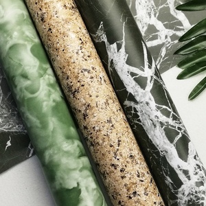 Descascar e bastão de luxo de cor sólida, mármore adesivo removível, cozinha, à prova d'água, papel de parede - Product Image 2