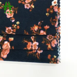 Mulinsen Textile tricoté imprimé super doux tissu de velours extensible pour pyjama