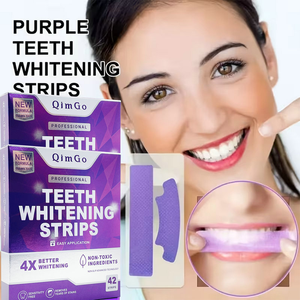 Bandes blanchissantes pour les dents, soins dentaires avancés, patchs blanchissants, éliminent les taches, formule douce, sans danger pour l'émail, utilisation à domicile, application facile - Product Image 2