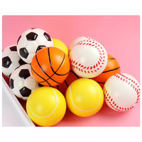 Balle anti-stress en plastique PU élastique pour le football et le basketball, jouet pour tous les âges, unisexe, à partir de 14 ans