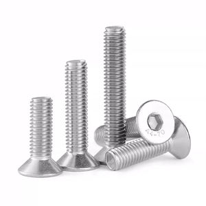 M10 M12 M16 DIN7991 <span class=keywords><strong>A2</strong></span> A4 Tornillos Allen de cabeza plana de acero inoxidable Pernos de cabeza avellanada de cabeza hueca hexagonal - Product Image 2