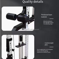 Rack combiné multi-gym pour squats avec accessoires complets, équipement de musculation complet pour entraînement de force, croisement de câbles et plus encore