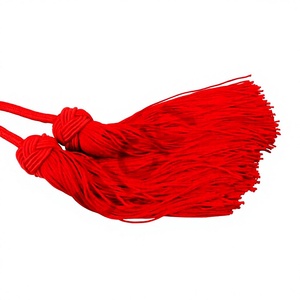 QUICK WAY INDUSTRIES Cordon d'épaule et aiguillettes personnalisés en soie et polyester pour uniforme de cérémonie - Confortables, couleur rouge unie, avec logo - Product Image 4