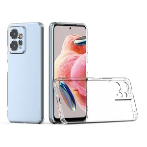 Soft TPU Smart Phone Cover Clear Back Cover Transparent Cellphone Case For Xiaomi Redmi note 12 4g back cover PC TPU Case