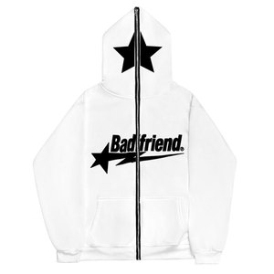 <b>Brown</b> Zip Up Hoodie <b>Men</b> Oversized Fleece Sweatshirt Unisex Long Sleeve Hooded Jacket Autumn Streetwear - Product Image 2