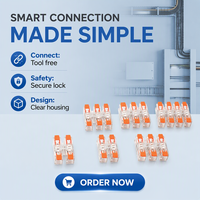 Connecteurs rapides JUNPAI 8P 12V en laiton pour applications électriques, 4 entrées/4 bornes