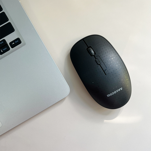 Wireless Computer Mouse DPI 1600 3D 2.4GHz with Nano Receiver Black Laptop Battery USB Compatible with Windows Mouse