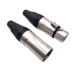 Conector <span class=keywords><strong>XLR</strong></span> de 3 Pines Niquelado Macho / Hembra <span class=keywords><strong>Jack</strong></span> para Cable de Audio Balanceado de Micrófono - Product Image 2