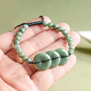Pulsera de Jadeíta Natural en Forma de Donut, Joyería para Mujer, Diseño Original, Regalo con Certificado de Tasación SL144 - Product Image 3