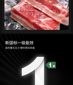 Réfrigérateur-congélateur intégré avec compresseur, capacité de 529 litres, dissipation thermique arrière, affichage, armoire ultra-fine, tiroir à ouverture par le haut - Product Image 5