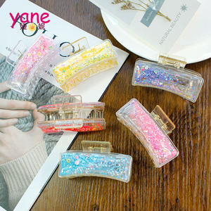 Payetler ve renkli orta boy saç pençe ile kadın quicksand pençe klipleri toptan - Product Image 1