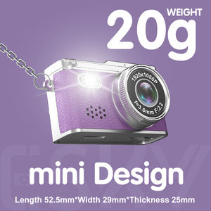 Câmera <span class=keywords><strong>Mini</strong></span> Keychain com Luz LED de Tamanho Pocket, 6 Filtros, Câmera Pequena 1080P para Crianças e Adultos, Presente de Câmera Vintage - Product Image 3