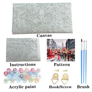 Venta al <span class=keywords><strong>por</strong></span> mayor de Londres Old Street pintura Digital Diy pintura al óleo arte lienzo imagen decoración del hogar - Product Image 4