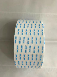 5608 N-W P White & Blue Dot <b>Pattern</b> Adhesive Tape 0.15mm Thickness 8N/10mm Strength 50m Per Roll with Brown Core - Product Image 5