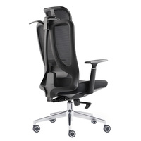 Chaises ergonomiques en tissu maillé pour bureau, pivotantes, réglables, modernes, avec repose-pieds, accoudoir avec support lombaire sur roues