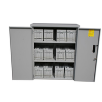 Armoire de batterie solaire extérieure en acier inoxydable/aluminium galvanisé, protection IP65, montage sur poteau intérieur, certifiée ISO9001, pour télécommunications