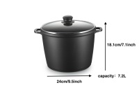 Nouvelle version de l'ensemble de casseroles et poêles antiadhésives pour la cuisine, ensemble de batterie de cuisine en aluminium avec revêtement céramique