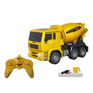 LEHOO Huina <span class=keywords><strong>1333</strong></span> 1/18 Modelo de ingeniería Vehículo 2,4 GHz Control remoto Camión mezclador de cemento Juguete con luces y sonido - Product Image 4