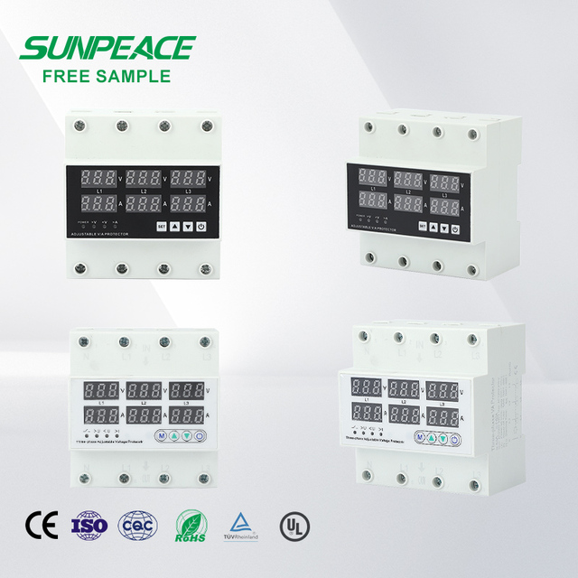 Intelligent Three Phase AC Digital Display PC Material SVC Usage AVP Overvoltage Protectors Automatic Voltage Regulator