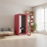 Cabine de réunion acoustique minimaliste UNIBOOTH, cabine de bureau insonorisée, cabine de travail écologique pour studio créatif ou designer