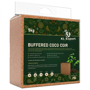 Cocopeat 5kg Bloc - Substrat Biologique Biodégradable pour l'Agriculture, l'Hydroponie, le Jardinage, la Culture et la Plantation - Product Image 4