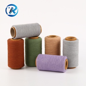 Bán buôn thân thiện với môi trường màu <span class=keywords><strong>Spun</strong></span> sợi của tái chế bông và Polyester cho dệt kim - Product Image 2