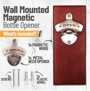 Décapsuleur magnétique robuste mural avec plateau de récupération, base aimantée puissante pour bars, cuisines et restaurants - Product Image 5