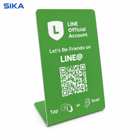 Carte de commentaires Google réutilisable en PVC SIKA, code NFC QR, 13,56 MHz, programmable, étanche, puce NTAG215