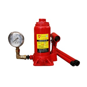 Cric hydraulique QYL 20T avec manomètre pour l'entretien automobile et les travaux de construction - Product Image 2