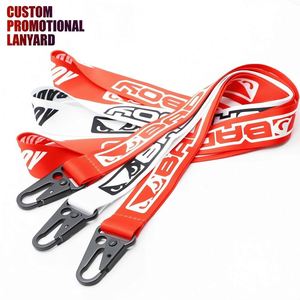 Correa de Cuello de Tela al por Mayor, Regalo Promocional Personalizado, Impresión por Transferencia de Calor a Todo Color, Cordón de Poliéster Sublimado, Llavero - Product Image 1