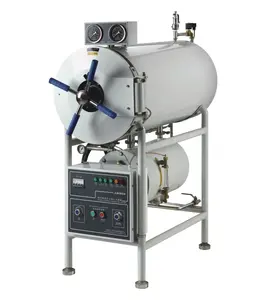 Esterilizador a vapor 280L Autoclave cilíndrica de alta pressão Esterilizador a vapor horizontal Autoclave