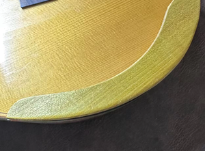 Poggiabraccia per Chitarra in Palissandro, Ebano e Legno Dorato, Accessori per Strumenti Musicali con Attacco in Colla Morbida su Entrambi i Lati - Product Image 5