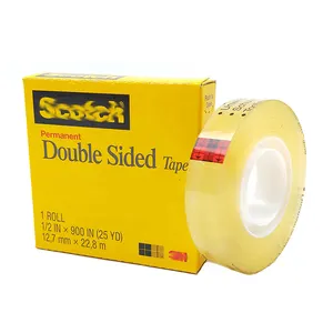 3m brand original clear upvc double sided soft pvc film transparent adhesive packing tape 665 excellent for testing wholesale