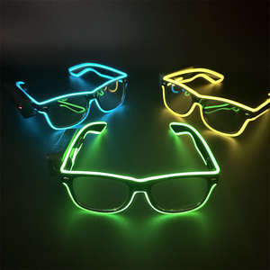 Colorful Rectangle LED EL Portable Square Sunglasses Glowing <strong>Neon</strong> Plastic Glasses for <strong>Party</strong> Promotional <strong>Party</strong> <strong>Supplies</strong> - Product Image 6