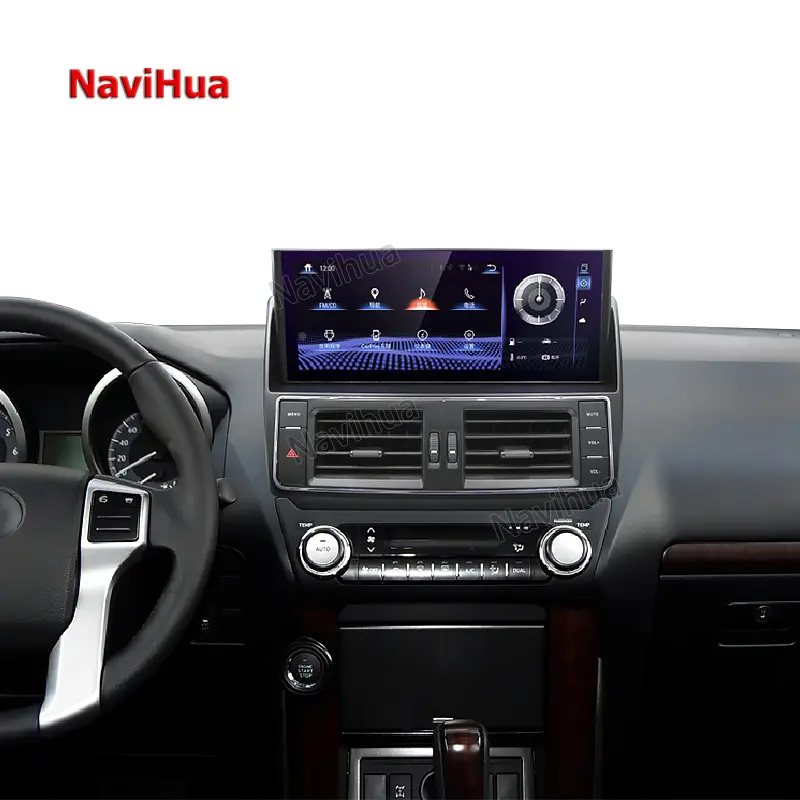 NAVIHUA Car Radio Reproductor De Coche Android For Tesla For Toyota Prado Upgrade Lexus Style 8 Core System Multimedia Video