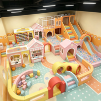 Équipement de jeu intérieur commercial, maison de jeu de rôle, aire de jeux souple pour centre commercial, jardin d'enfants, taille personnalisable