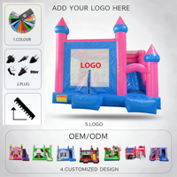 Château gonflable avec toboggan, équipement de terrain de jeu pour enfants, location pour fêtes