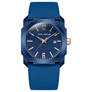 MINI FOCUS 0248 Sport uhr für Herren Quarz-Armbanduhren Lässige Herren uhren Luxus-Silikonarmband-Kalender uhren der Top-Marke Neu