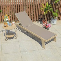 Chaise longue moderne en aluminium pour économiser de l'espace, chaise longue de jardin, mobilier de piscine, hôtels